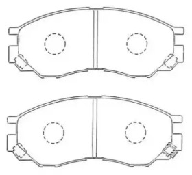 Комплект тормозных колодок (AISIN: ASN-255)